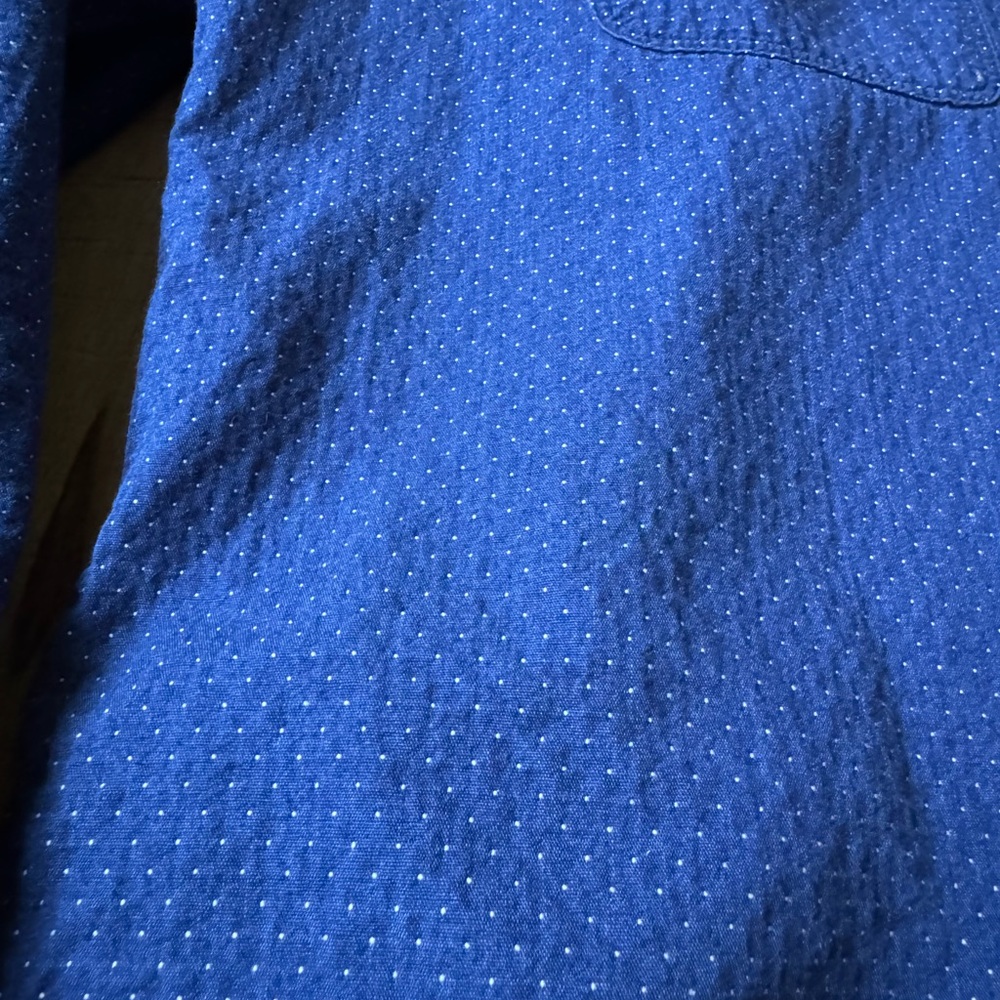 Madewell Blue Casual Button Down Shirt - Picture 8 of 8